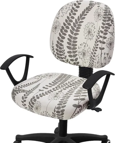Miniatura 9 de Smiry Fundas elásticas para silla de computadora de oficina, universales, lavables, extraíbles y giratorias, fundas protectoras para asiento + Azul