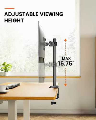 Miniatura 5 de Ergear Soporte de monitor para la mayoría de pantallas de computadora de 13 a 32 pulgadas de hasta 17.6 libras, elevador de monitor LED LCD