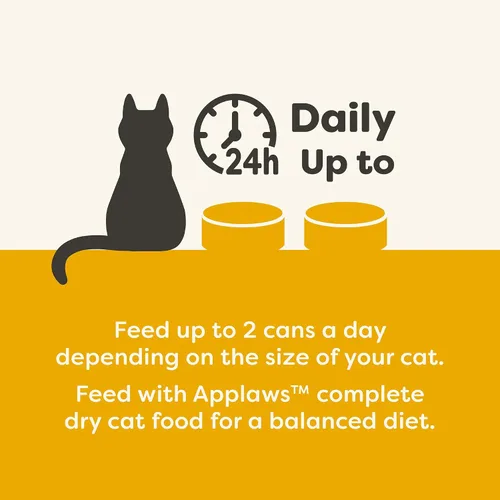 Miniatura 4 de Applaws Comida húmeda natural para gatos, 24 unidades, comida enlatada para gatos de ingredientes limitados, pechuga de pollo con calabaza en caldo