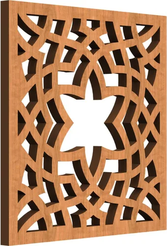 Miniatura 26 de París - Paneles de pared decorativos de madera con calado, extra pequeños, 7 3/8 pulgadas de ancho x 7 3/8 pulgadas de alto x 1/4 pulgadas de alto
