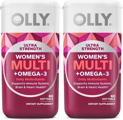 Miniatura 12 de OLLY Ultra Cápsulas Blandas Multivitamínicas para Mujeres, Salud General y Apoyo Inmunológico, Omega-3, Hierro, Vitaminas A, D, C, E, B12