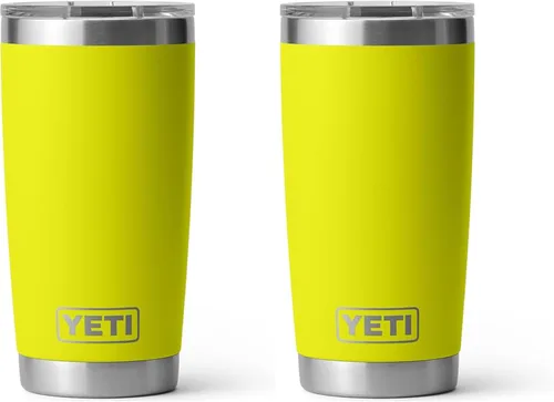 Miniatura 13 de YETI Rambler - Vaso de acero inoxidable con aislamiento al vacío de 20 onzas con tapa MagSlider Verde mar
