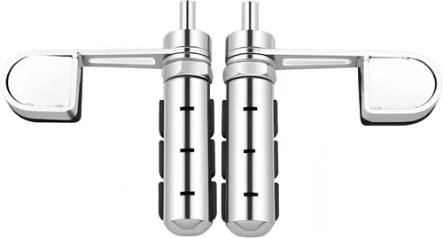 Miniatura 8 de Hdmt Anti-Vibración Estriberas de Motocicleta Juego de Soportes de Reposapiés con Reposatalos para Harley Softail Sportster Dyna Fxwg Fxr Modelos