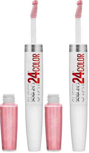 Miniatura 15 de Maybelline Super Stay 24, lápiz labial líquido de maquillaje de 2 pasos, color altamente pigmentado de larga duración con bálsamo hidratante, Merlot