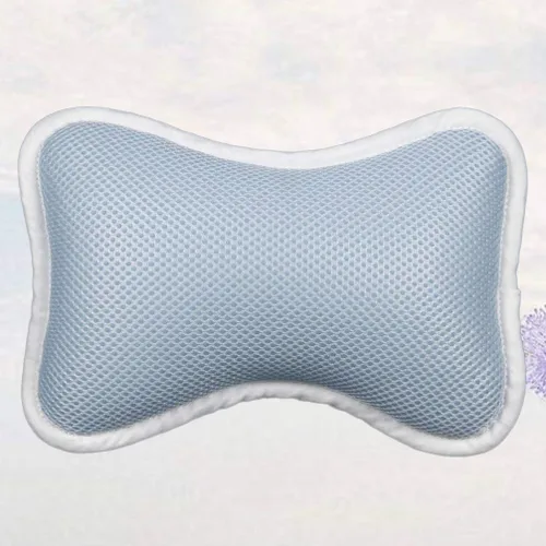 Miniatura 9 de SUPVOX Almohada de bañera con ventosas antideslizantes para soporte de cuello y hombro, se adapta a bañeras ovaladas y rectas, cojín de spa y baño