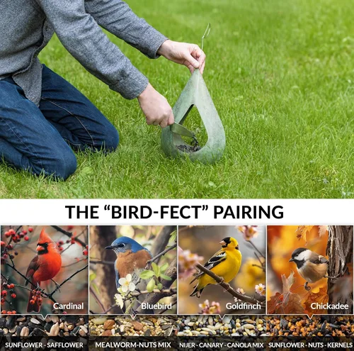 Miniatura 5 de Good Directions Comedero para pájaros con gotas de lluvia de cobre azul verde