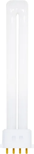 Satco S8369 4100K 13-Watt 2G7 Base T4 Twin 4-Pin Tubo para balastos electrónicos y de atenuación, blanco, 1 unidad (paquete de 1)