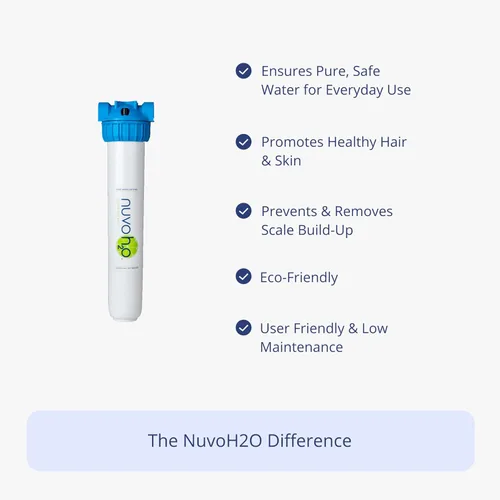 Miniatura 2 de NuvoH2O Sistema de filtro de agua a base de cítricos, sin sal + suavizante de agua, agua saludable y pura, conserva minerales saludables, elimina