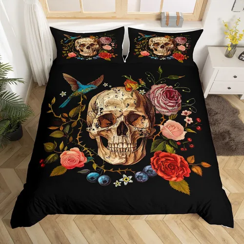 Miniatura 28 de Erosebridal Juego de ropa de cama para niños de construcción tamaño individual para niños, cubierta de edredón para camiones excavadoras, juego