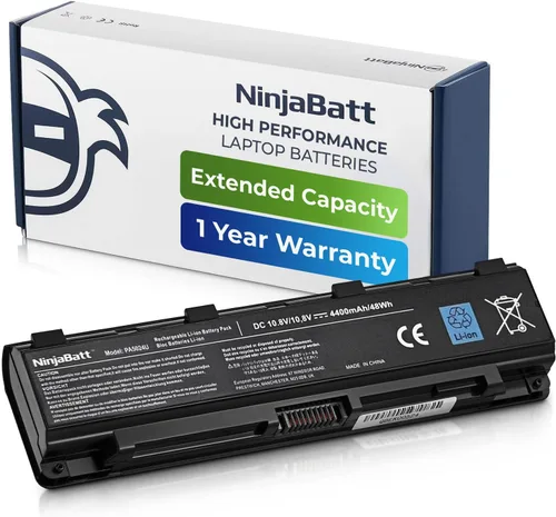NinjaBatt Batería para Toshiba PA5024U-1BRS PA5026U-1BRS PABAS260 PABAS262 PA5023U-1BRS PA5025U-1BRS Satellite S855 C855 C850 P850 L850 L855 de alto