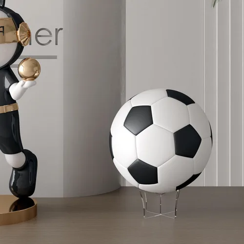 Miniatura 4 de Soporte de pelota acrílico grande HEMYLU 4.7x2.6 Pulgadas, paquete de 2 soportes de exhibición para fútbol, baloncesto, fútbol, claro, soporte