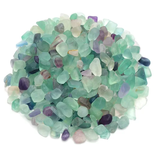 Miniatura 10 de Guijarros decorativos de cristal de 1 libra (460 g), piedras de obsidiana de forma irregular, pequeñas piedras pulidas trituradas, grava de piezas