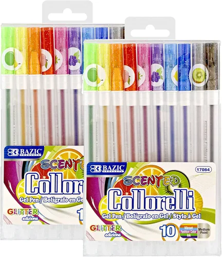 Miniatura 11 de BAZIC 12 Bolígrafo de gel de color fluorescente Collorelli