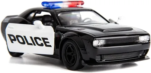 Miniatura 8 de BDTCTK Escala 1/36 compatible con Ford F150 Pickup Truck modelo de coche de policía, aleación de zinc fundido a presión, vehículos de tracción