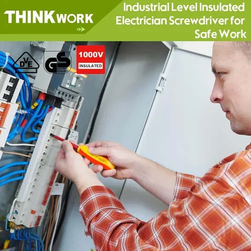 Miniatura 7 de THINKWORK Kit de herramientas para reparación del hogar - Juego general de herramientas manuales para el hogar con caja de almacenamiento, juego