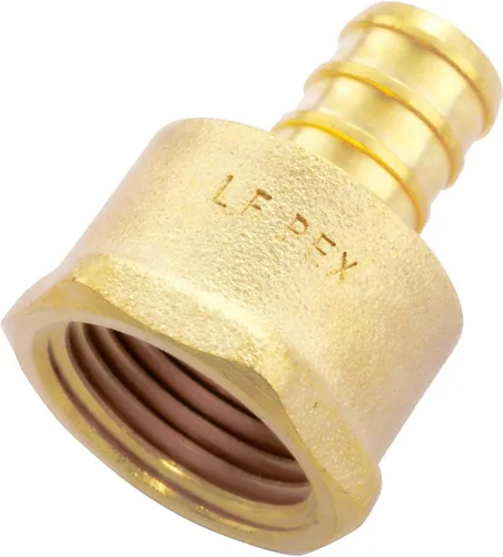Miniatura 5 de Litorange Latón sin plomo 1/2" x 1/2" NPT paquete de 4 adaptadores PEX hembra y macho roscados para engarzado