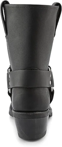 Miniatura 7 de Frye Arnés 8R Botas para mujer hechas de cuero italiano lavado y engrasado con construcción Goodyear Welt, suela de goma y tacón de cuero apilado