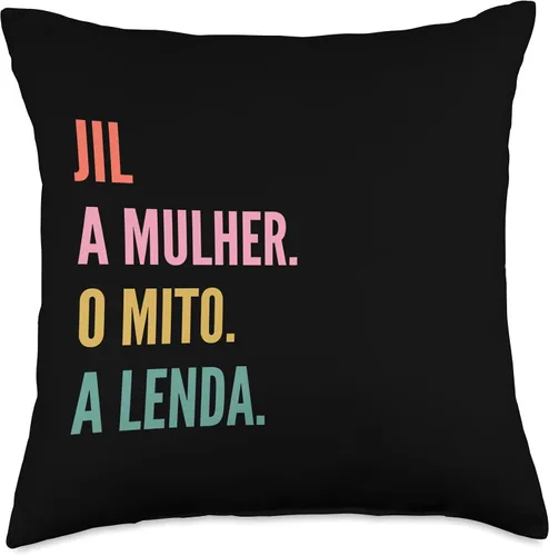 Miniatura 4 de Funny Portuguese First Name Design - Jil Throw Pillow