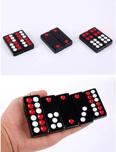 Miniatura 4 de Pai Gow Tiles - Juego de azulejos chinos Pai Gow, juego de azulejos de Pai Gow grande para adultos, tarjetas de frotamiento de mano para adultos