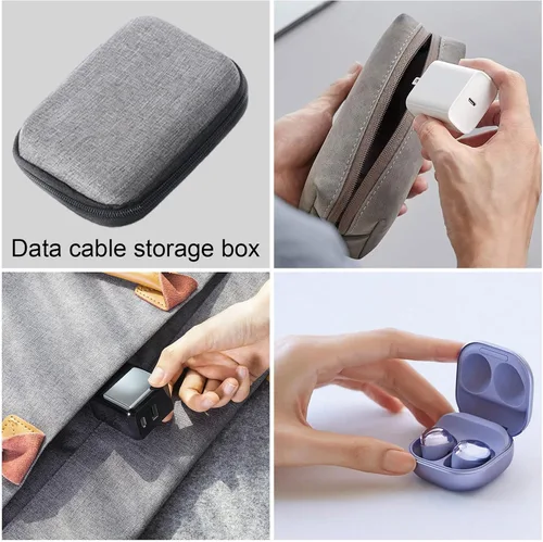 Miniatura 4 de Pequeño organizador electrónico - Bolsas organizadoras de cables electrónicos portátiles Bolsa de almacenamiento de accesorios digitales de viaje