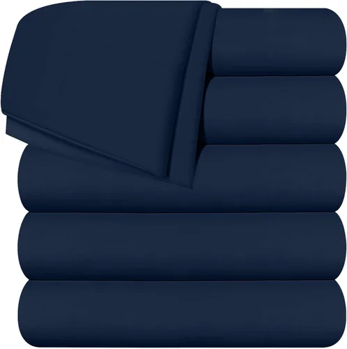 Miniatura 15 de Utopia Bedding Sábanas Planas - Paquete de 6 - Tela de Microfibra Cepillada Suave - Sábana Superior Resistente al Encogimiento y Decoloración - Gris