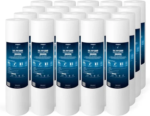 Miniatura 13 de Filtros de agua de repuesto para sedimentos grandes de 1 micrón, cartuchos de 4.5 x 10 pulgadas de Ronaqua bien combinados con RFC-BBSA, W15-PR