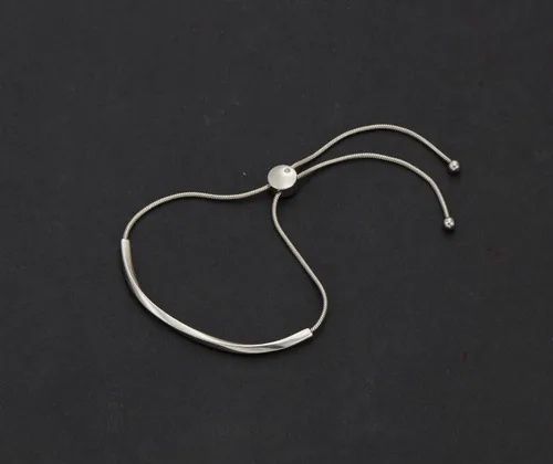 Miniatura 4 de WOWORAMA Pulseras deslizantes ajustables para mujer, pulsera de amistad para mujer, pulsera bolo de oro, oro blanco, oro rosa