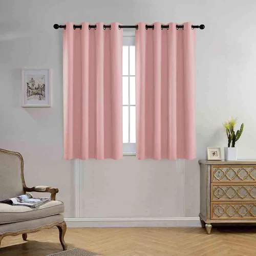 Miniatura 32 de Miuco paneles de cortina de oscurecimiento con arandelas, cortinas opacas con textura para salón, juego de 2