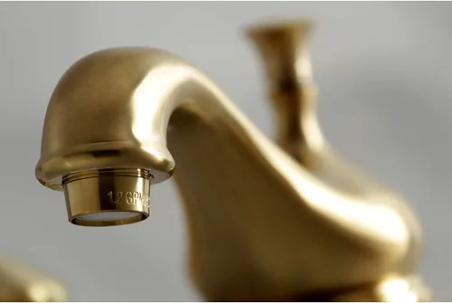 Miniatura 3 de Kingston Brass KS1167BX - Grifo de baño extendido de 8 pulgadas, latón cepillado Latón pulido