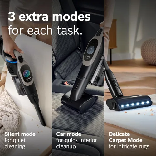 Miniatura 15 de Bosch Unlimited 10 - Aspiradora inalámbrica con 2 baterías incluidas, hasta 140 minutos en total, tubo flexible, cargador rápido, pelo de mascotas
