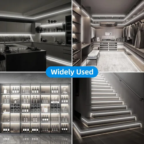 Miniatura 4 de Luz de Cuerda LED de Neón, 32.8 pies, color blanco frío, regulable, tiras de luces LED, tiras de luces de neón de silicona flexible impermeable DIY