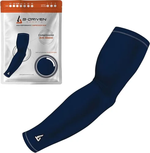 Miniatura 32 de B-Driven Sports Manga de Compresión Pro-Fit para Brazo - Deportes Atléticos Baloncesto, Fútbol, Sóftbol, Carrera, Juegos, - nan (1 unidad)