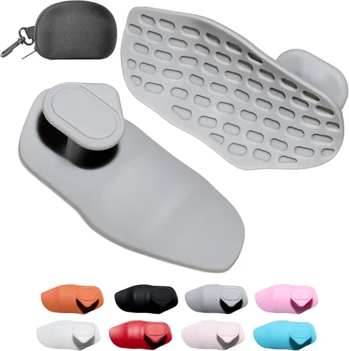 Miniatura 13 de Agarres de silicona para levantamiento de pesas, guantes de entrenamiento alternativos para hombres, agarre antideslizante para entrenamiento