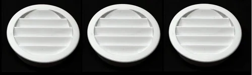 Miniatura 24 de 2.5 "rejilla redonda de plástico Soffit rejilla de ventilación de aire para reptiles cubierta (6, marrón)