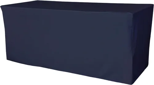 Miniatura 39 de LA Linen Mantel ajustable de popelina de poliéster, 96.2 in de largo x 30.0 in de ancho x 76.2
