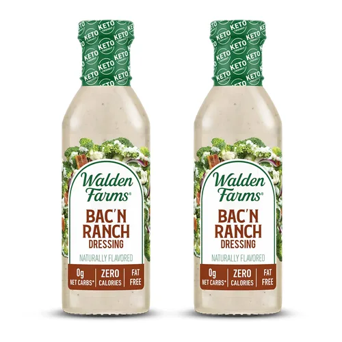 Miniatura 66 de Walden Farms Vinagreta de Tomate Seco al Sol – Aderezo sin calorías, bajo en carbohidratos, apto para dieta keto, vegano, sin azúcar con rico sabor