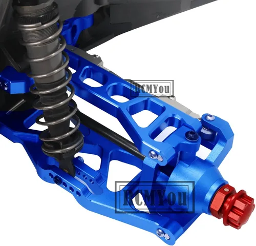 Miniatura 6 de Brazos de suspensión RC para 1/10 de ancho Maxx, brazos de suspensión superior de aluminio y kits de suspensión inferior para modelo # 89086-4