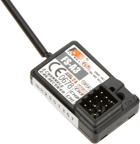 Miniatura 3 de Flysky FS-A3 AFHDS2A 2.4G 3CH Receptor para Flysky GT2E GT2G Transmisor RC Car Boat (1 unidad FS-A3)