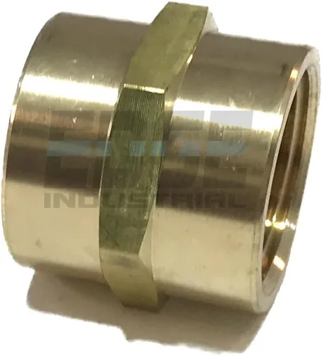 Miniatura 2 de Acoplamiento de latón 3/4" hembra NPT FNPT combustible/aire/agua/aceite/gas WOG (Cantidad 05)