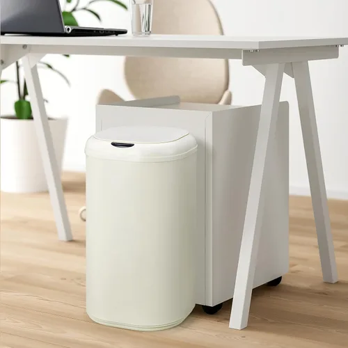 Miniatura 8 de Cubo de basura con sensor de movimiento de 8 galones con tapa, cubo de basura automático sin contacto, 30 litros inteligente de acero inoxidable