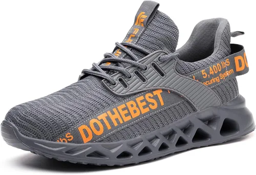 Miniatura 39 de Furuian - Tenis con punta de acero para hombres y mujeres, zapatos de seguridad ligeros, cómodos, a prueba de pinchazos, zapatos de trabajo