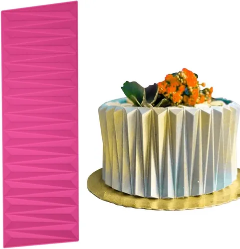 Moldes de fondant con formas de silicona para decoración de bordes, tapete de impresión de fondant, molde de silicona para fondant, moldes de Tipo 1