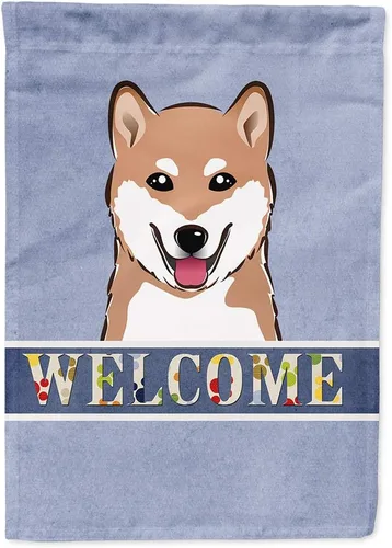 Miniatura 35 de Caroline's Treasures BB1405GF Bandera de jardín de bienvenida de bulldog inglés, Bandera de buzón azul, bandera decorativa para el patio, obra