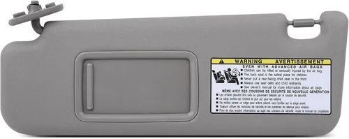 Miniatura 15 de Visera parasol beige para automóvil del lado izquierdo del conductor sin techo corredizo para Toyota para Highlander, montaje de repuesto