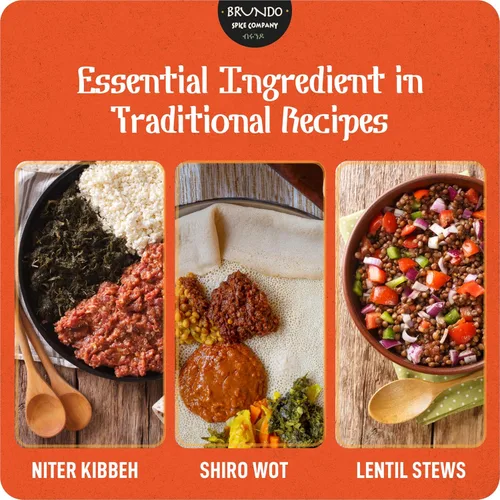 Miniatura 3 de Brundo Spices Bessobela Auténtica albahaca sagrada etíope Recogida y procesada a mano Cosechada e importada de Etiopía Sin OMG Orgánico