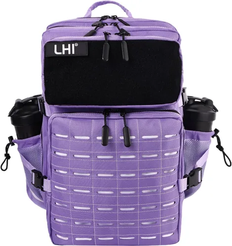 Miniatura 14 de LHI - Mochila táctica militar para hombre, 25/45 L, mochila grande Molle del ejército, mochila de asalto de 3 días, para senderismo