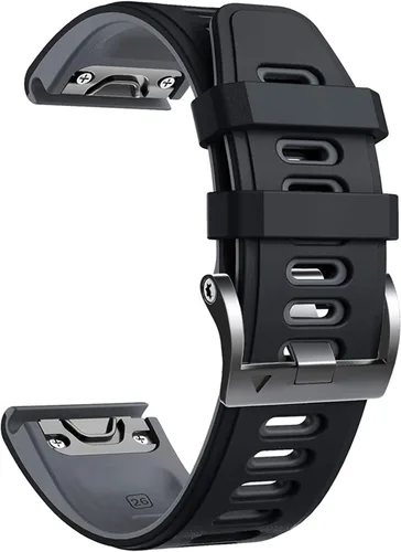 Miniatura 12 de COOVS Correa de silicona de liberación rápida de 1.024 in y 0.866 in para Garmin Fenix 7 7X 6X Pro 5X 3 3HR Easyfit para reloj Garmin Fenix 6 6 Pro