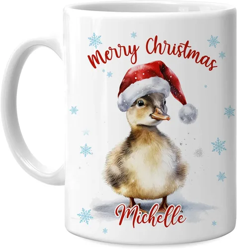 Miniatura 43 de Hyturtle Regalos personalizados para amantes de los osos – Taza de café de cerámica con nombre personalizado de oso con sombrero de Papá Noel