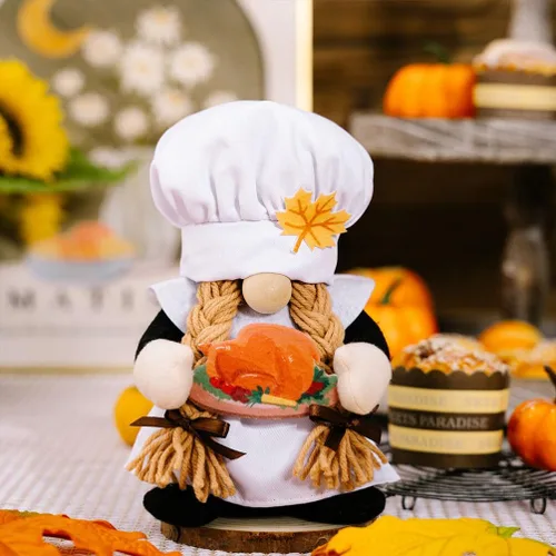 Miniatura 4 de DECHOUS Gnomos de Acción de Gracias, decoración de la casa para el hogar, girasoles, decoración de otoño, gnomo de felpa de otoño, gnomo de pavo