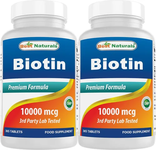 Miniatura 9 de Best Naturals Biotina (también llamada vitamina B7), tabletas de 10,000 mcg (365 unidades (paquete de 3))